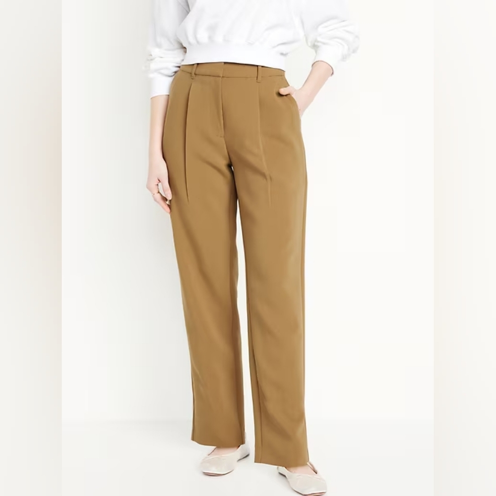 Old Navy Tan Wide Leg Trousers